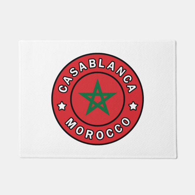 Casablanca Morocco Doormat (Front)