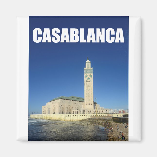 Casablanca Morocco Hassan II Mosque, said to be th Magnet (Front)