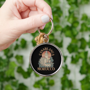 casablanca morocco keychain