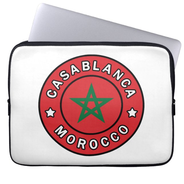 Casablanca Morocco Laptop Sleeve (Front)