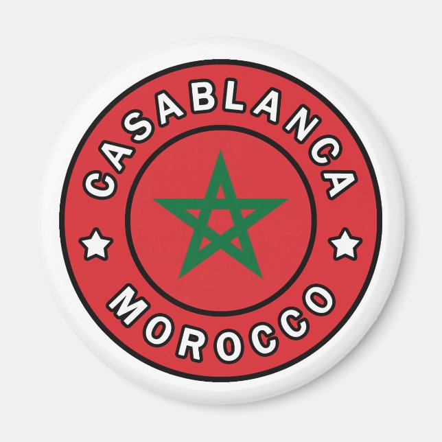 Casablanca Morocco Magnet (Front)