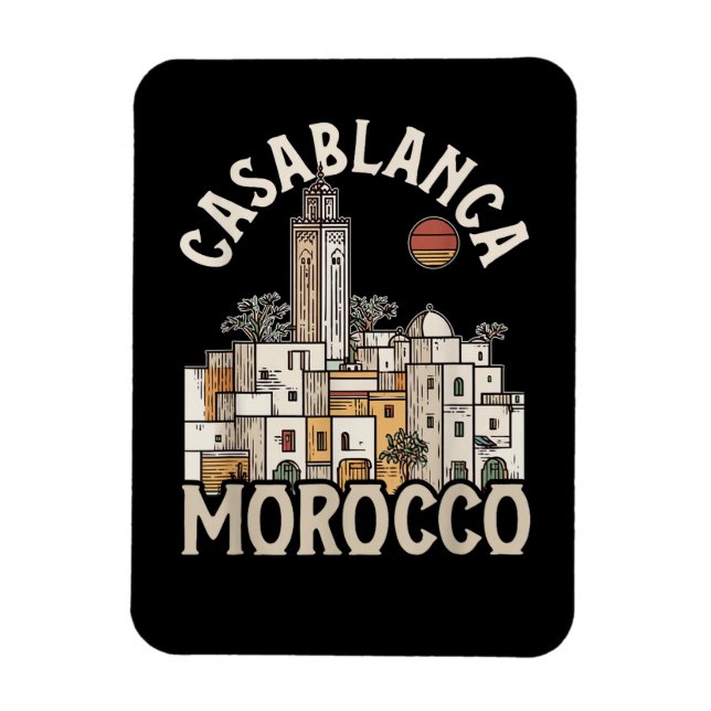 casablanca morocco  magnet (Vertical)