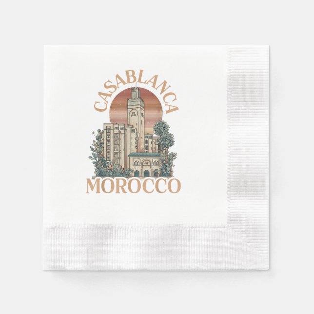 casablanca morocco napkin (Front)