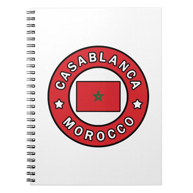 Casablanca Morocco Notebook (Front)