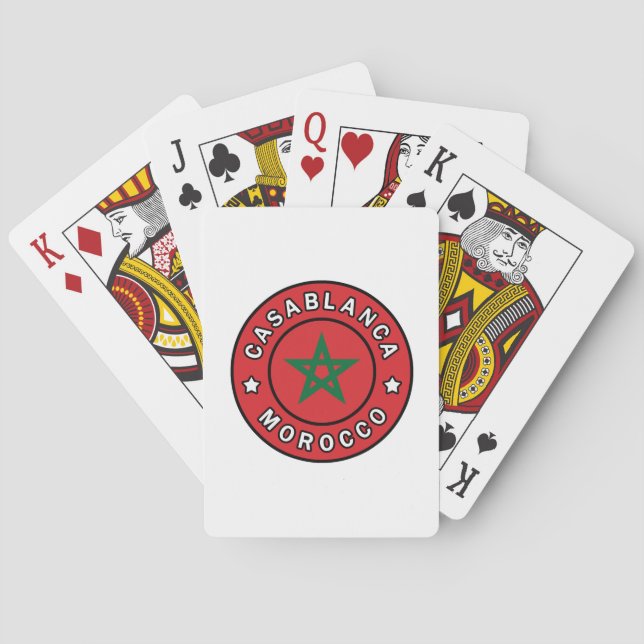Casablanca Morocco Playing Cards (Back)