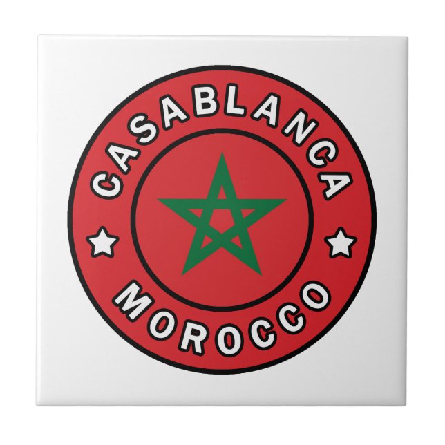 Casablanca Morocco Tile (Front)