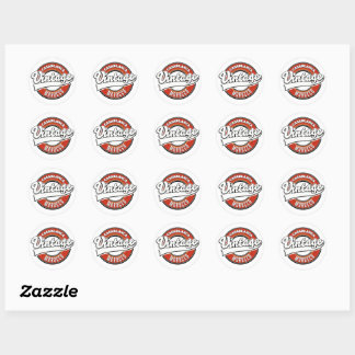 Casablanca Morocco Vintage logo Classic Round Sticker