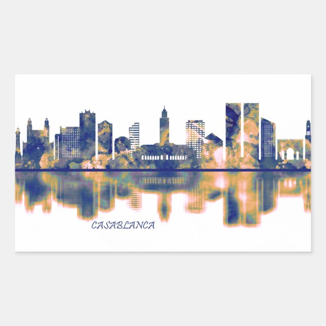 Casablanca Skyline Sticker (Front)