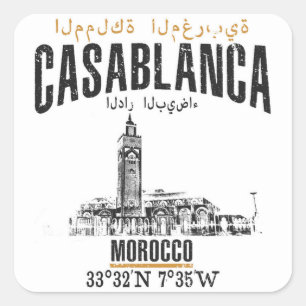 Casablanca Square Sticker