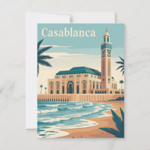 Casablanca vintage postcard