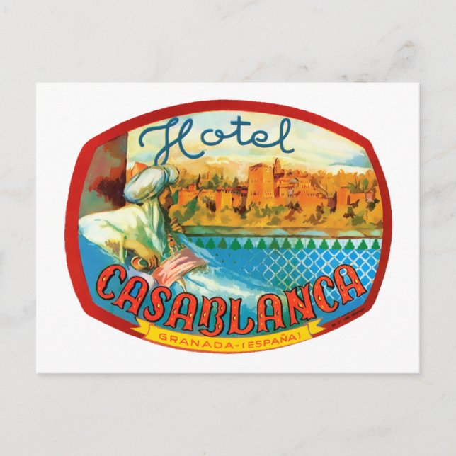 CasablancaHotel Postcard (Front)
