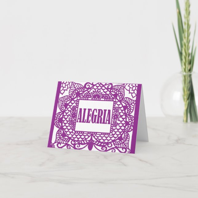 CasaQ Papel Picado Note Card (Front)
