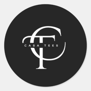 "CasaTees: Express Yourself in Style" Classic Round Sticker
