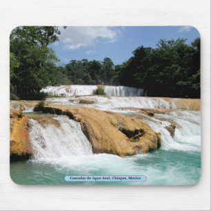 Cascadas de Agua Azul, Chiapas, Mexico Mouse Pad