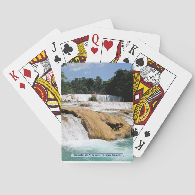 Cascadas de Agua Azul, Chiapas, Mexico Playing Cards (Back)
