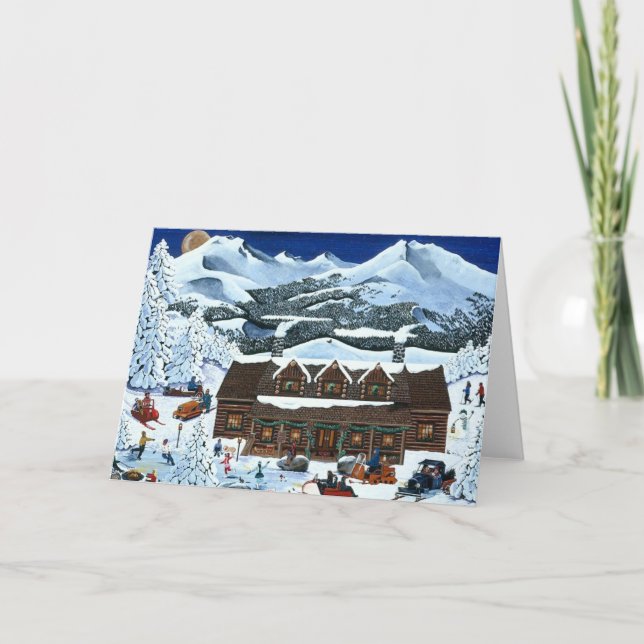 Cascade Cabin Holiday Card (Front)