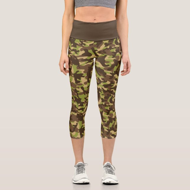 Cascade Camouflage Capri Leggings (Recto)