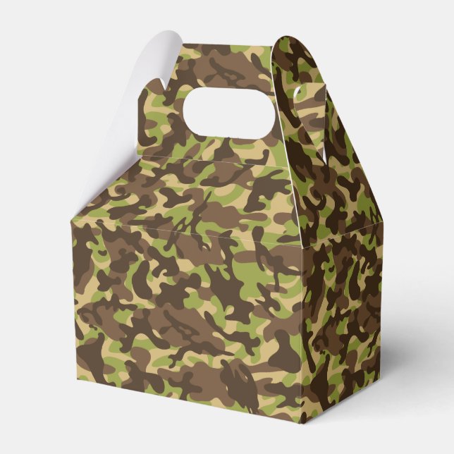 Cascade Camouflage  Favor Box (Front Side)