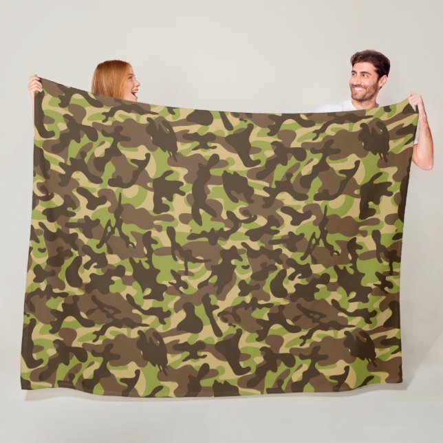 Cascade Camouflage  Fleece Blanket (In Situ)