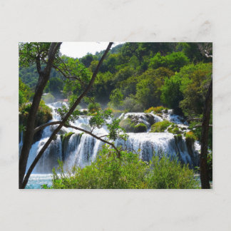Cascade dans le parc national de Krka - Carte post
