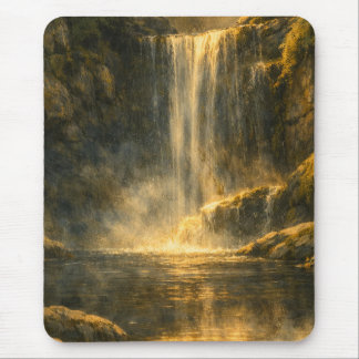Cascade de la forêt cachée – Tapis de souris