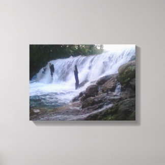 Cascade de la rivière San Marcos toile étirée Impr