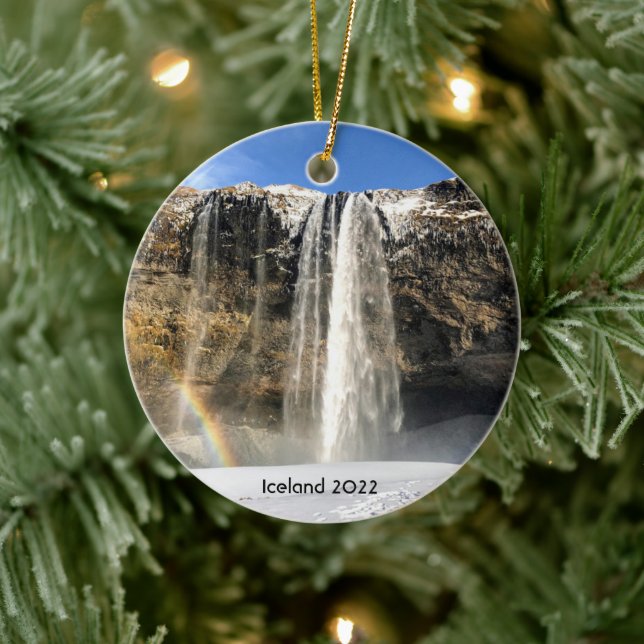 Cascade d'Islande - ornement céramique (Arbre)