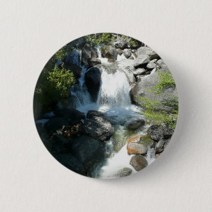 Cascade Falls at Yosemite National Park 2 Inch Round Button