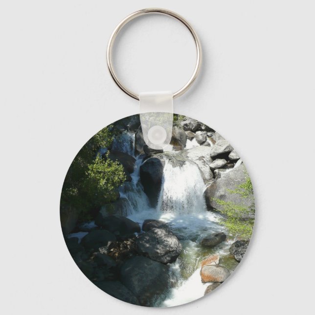 Cascade Falls at Yosemite National Park Keychain (Front)