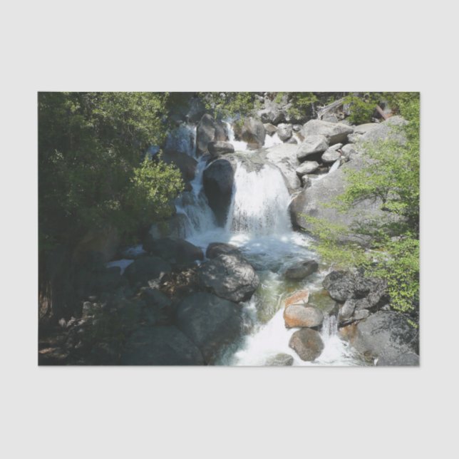 Cascade Falls at Yosemite National Park Tissue Paper (Front)
