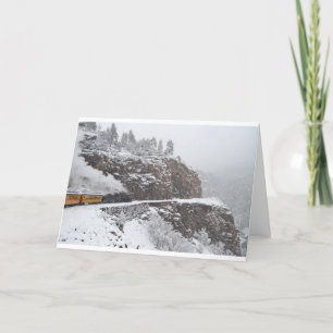 Cascade Gorge Aboard the Polar Express Holiday Card