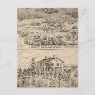 Cascade House in Lake Dunmore Postcard