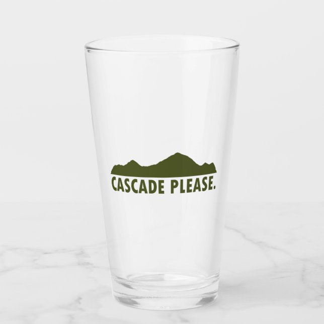 Cascade Idaho Please Glass (Front)