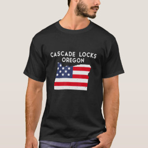 Cascade Locks Oregon USA State America Travel Oreg T-Shirt
