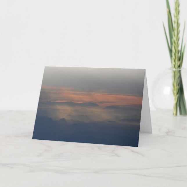 Cascade Mountains at Sunset - Frameable Art Card (Front)