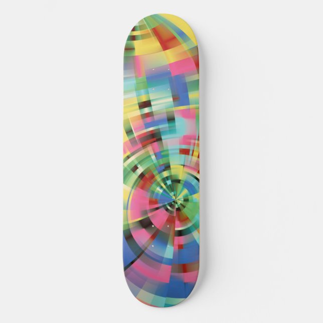 Cascade of Colors GREEN  Skateboard (Front)