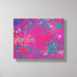Cascade of Colour Abstract Design Pattern Canvas Print
