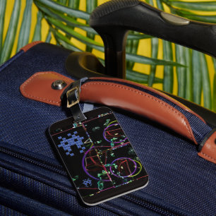 Cascade of Electronic Games Luggage Tag