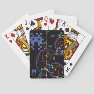 Cascade of Electronic Games Playing Cards