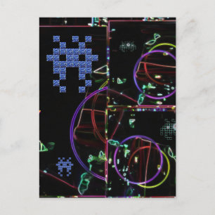Cascade of Electronic Games Postcard