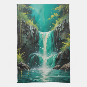 Cascade of Serenity Kitchen Towel