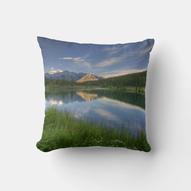 Cascade Ponds Canada Throw Pillow (Front)