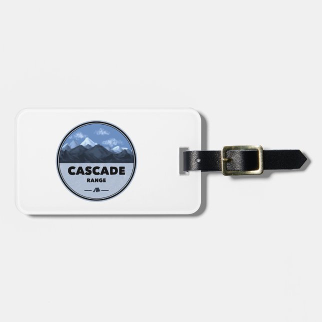 Cascade Range Camping Luggage Tag (Front Horizontal)