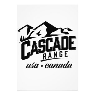 Cascade Range USA Canada logo. Photo Print