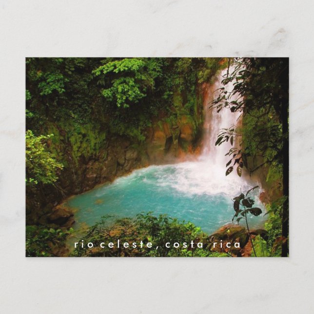 Cascade Rio Celeste Costa Rica Carte postale (Devant)