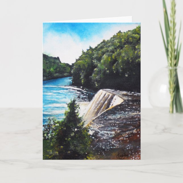 Cascade - Tahquamenon Falls, MI Carte de voeux (Devant)