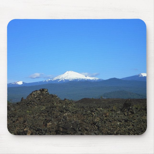 Cascades & Lava Rocks, Oregon Mouse Pad (Front)