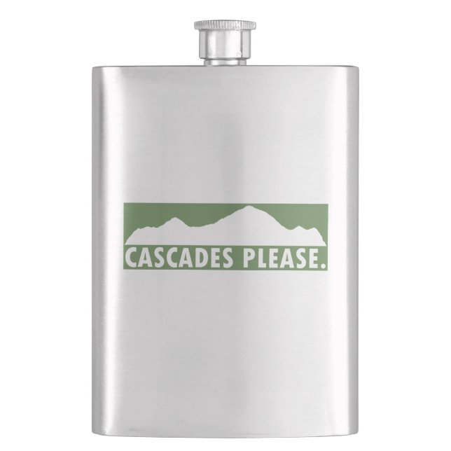 Cascades Please Hip Flask (Front)