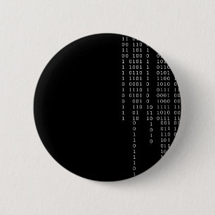 Cascading Binary 2 Inch Round Button