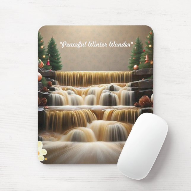"Cascading Christmas Joy" Mouse Pad (With Mouse)